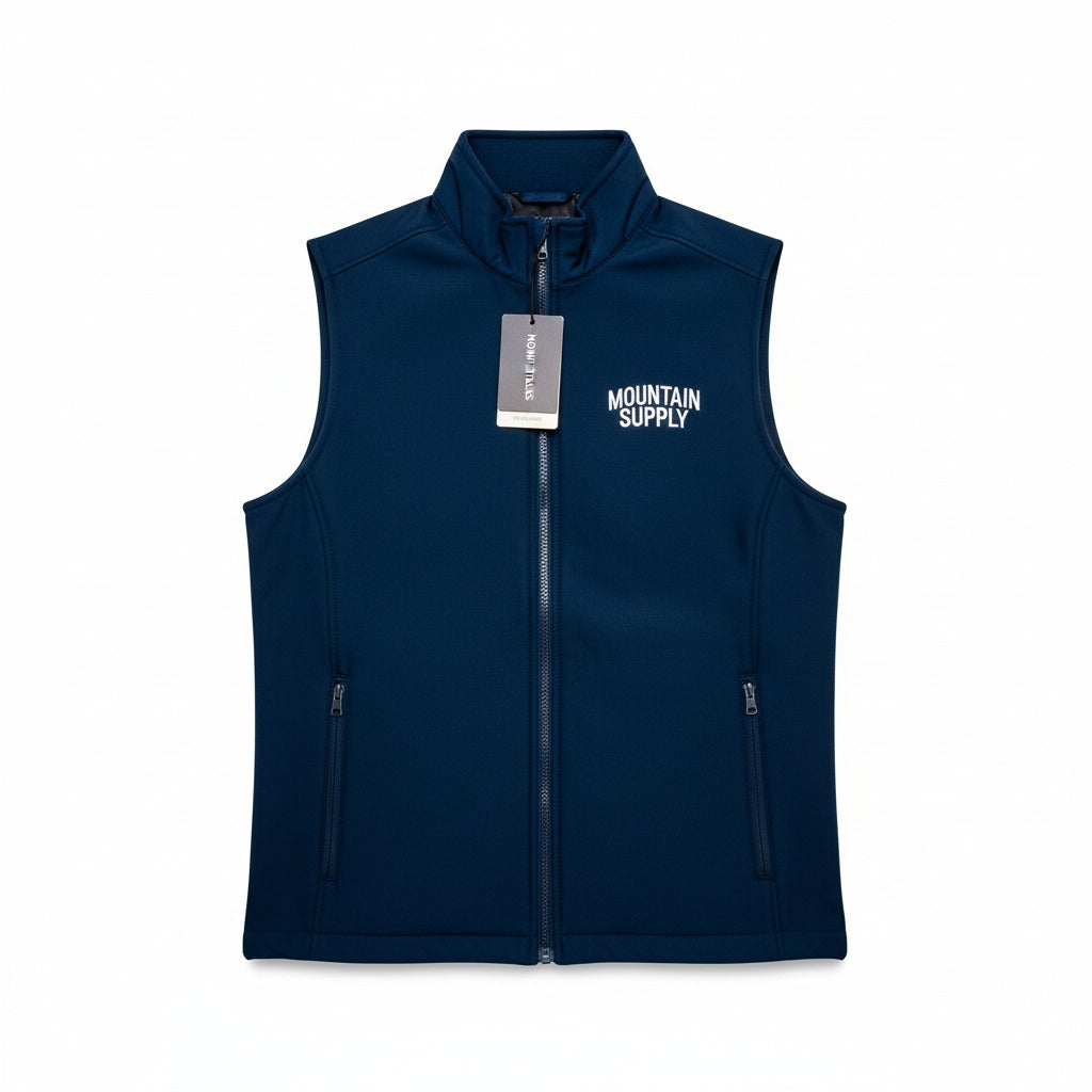 Versatile Navy Blue Softshell Vest by Mountain Supply