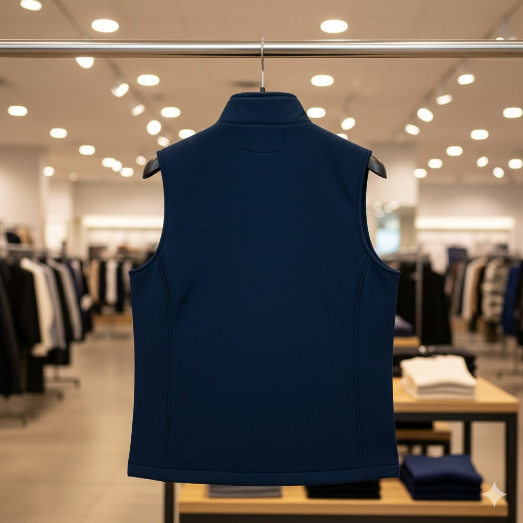 Versatile Navy Blue Softshell Vest by Mountain Supply