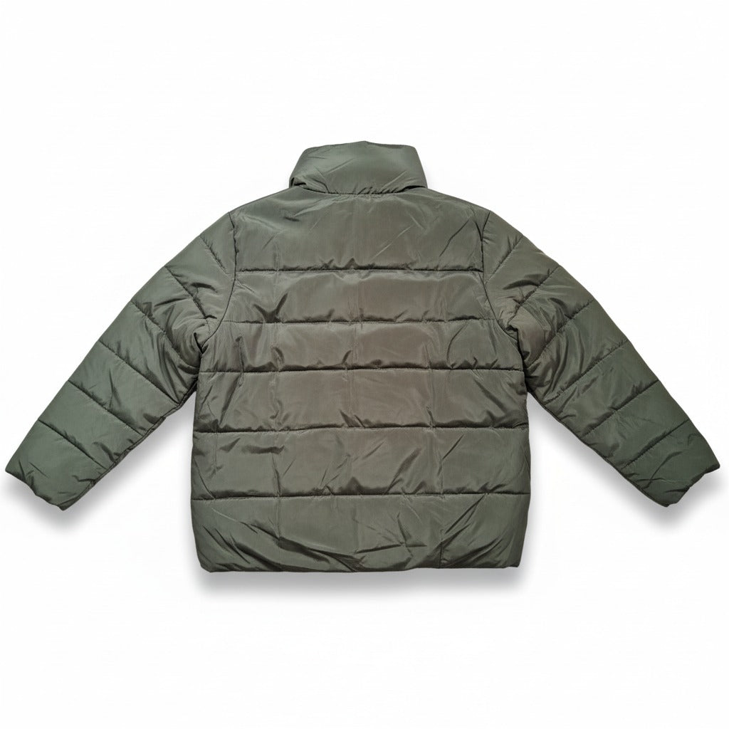 Women's Chic Shiny Black Puffer Jacket