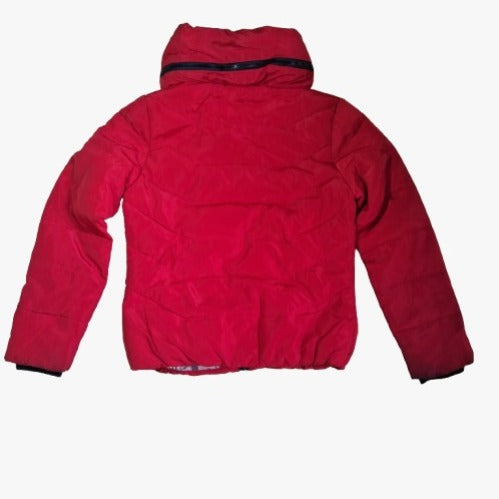 Women "Iconic Edge" Red Bomber Jacket