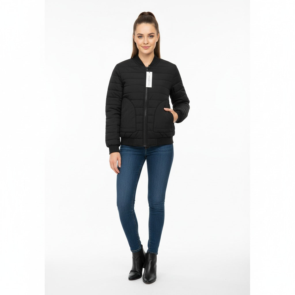 Women "Stealth Luxe HXYIYI " Quilted Bomber Jacket