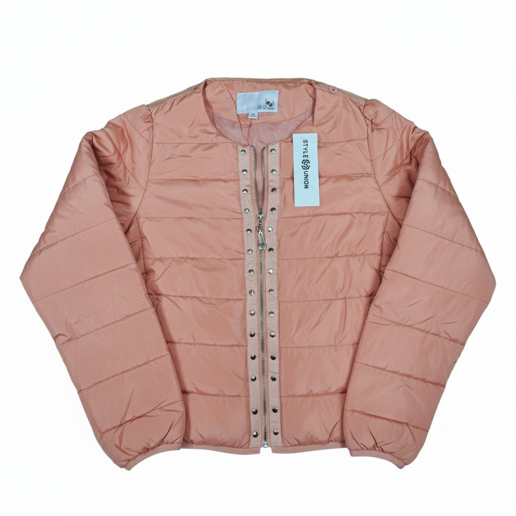 Women Chic Puffer Jacket - Dusty Rose Dream