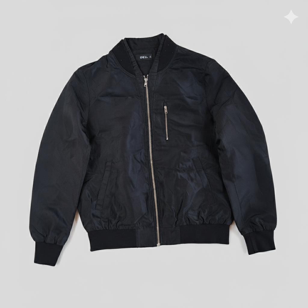 Style Union Black Bomber Elevate your rotation with the Style Union Black Jacquard Bombe