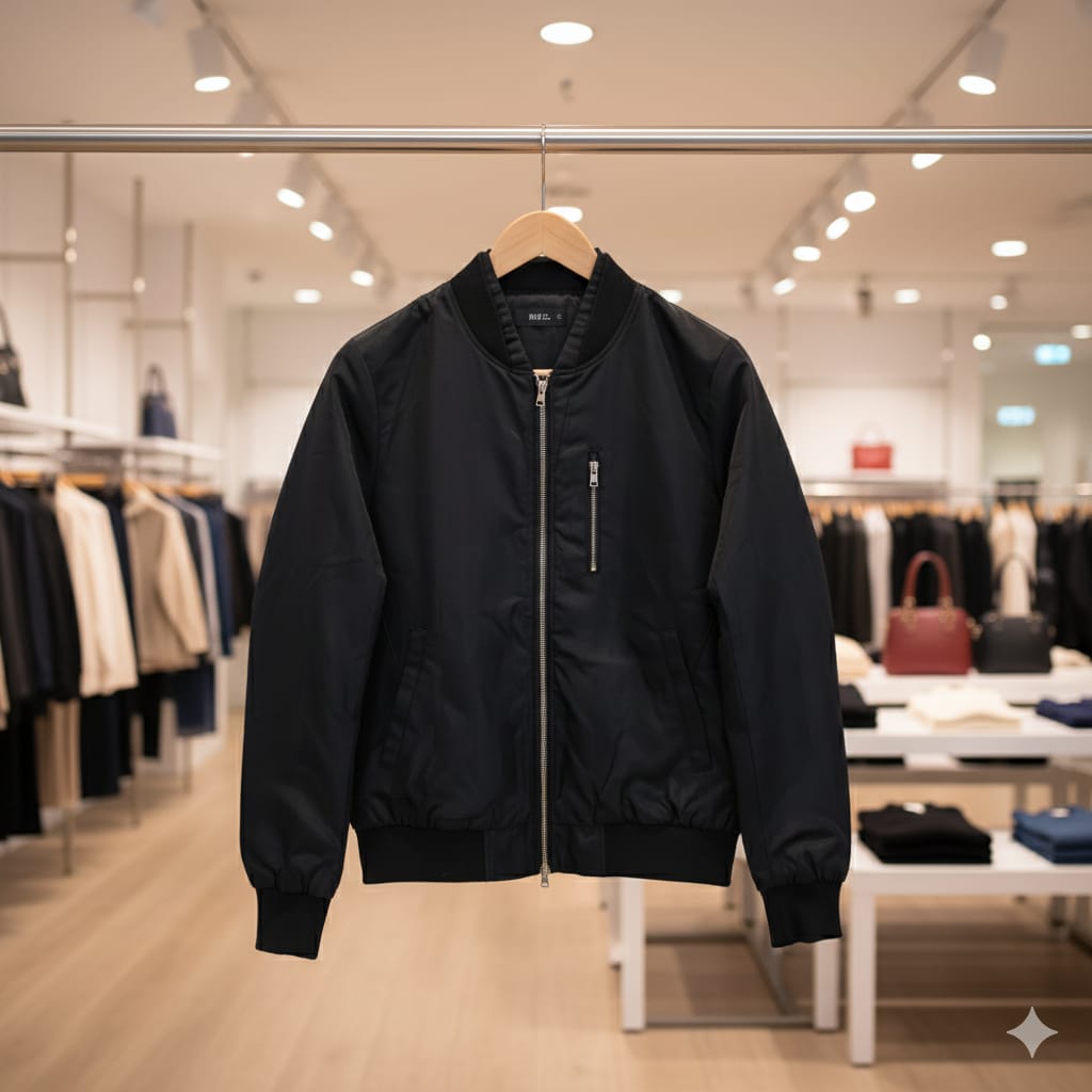 Style Union Black Bomber Elevate your rotation with the Style Union Black Jacquard Bombe