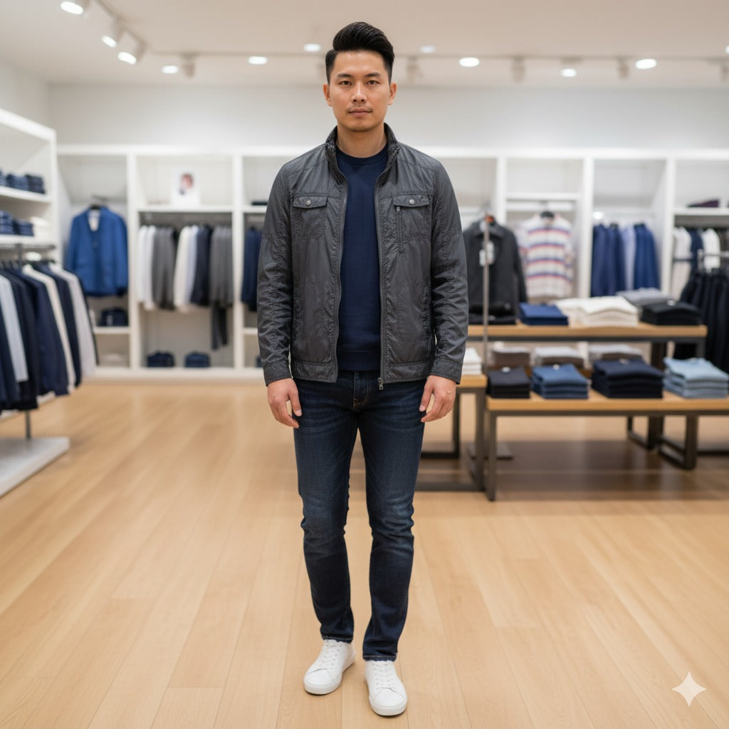 Versatile & Stylish Dark Grey Lightweight Jacket