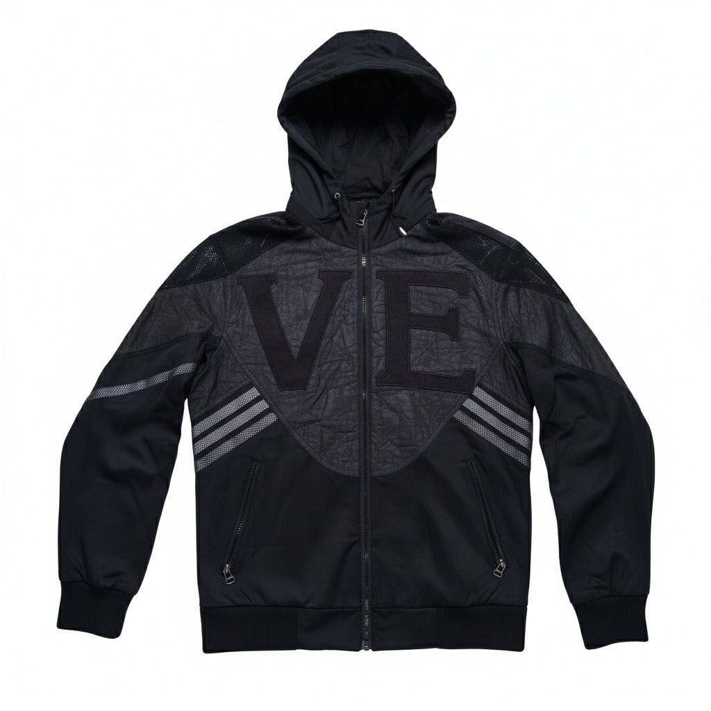 Men's Sleek Dark Grey Lightweight Utility Jacket