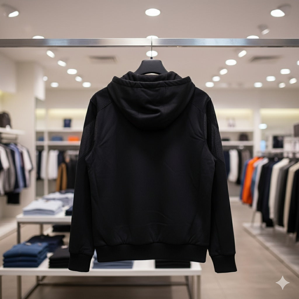 Men's Sleek Dark Grey Lightweight Utility Jacket