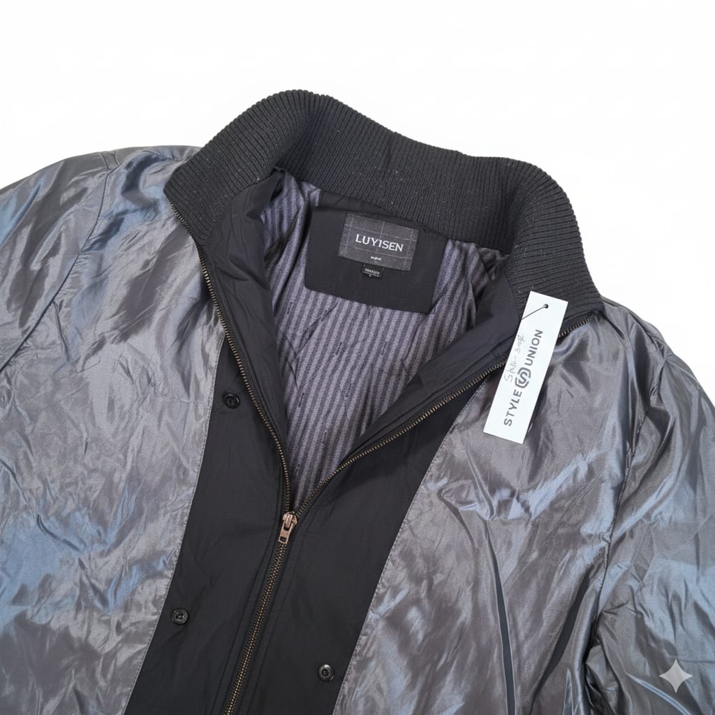 Men's Luyisen Tri-Tone Colorblock Hooded Windbreaker Jacket