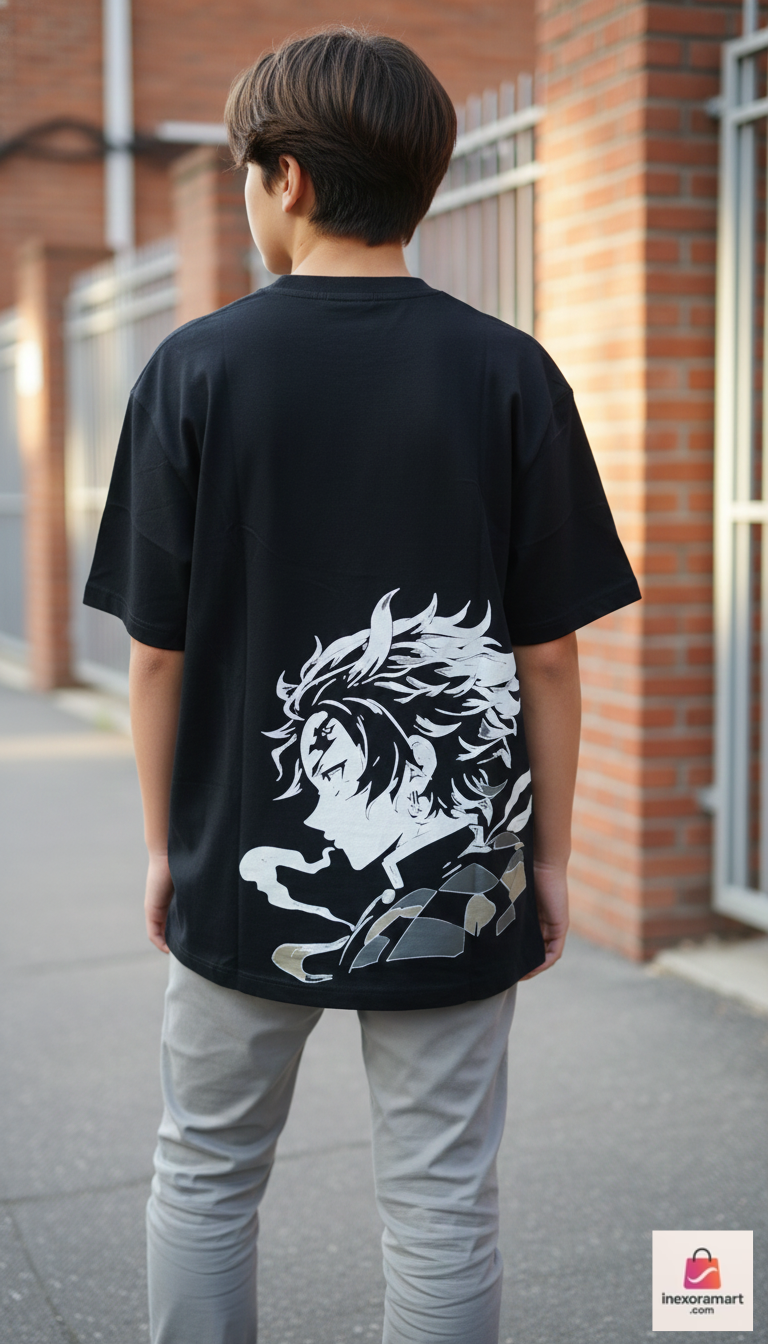 Shadow Profile Tee Street Wear Cotton T-Shirt | Front & Back Print